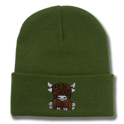 Gorro de Lana Tejido con Diseño de Yak Peludo - Abrigo Otoño e Invierno - Image 18