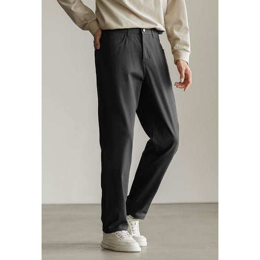 Pantalón Cropped Recto de Mezclilla Elástica - Image 7