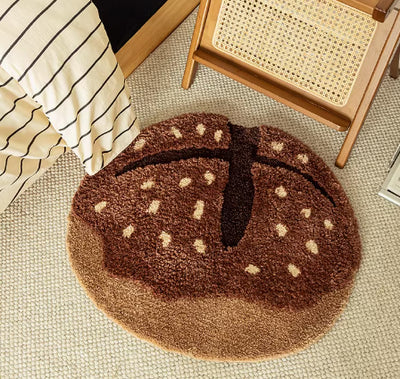 Tapete Decorativo de Piso con Diseño de Pan para Dormitorio - Image 10