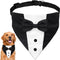 Traje de Esmoquin para Perros con Pajarita y Pañuelo - Disfraz Formal Ajustable
