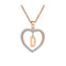 Romantic Love Pendant Necklace For Girls Rose Dorado D