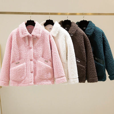 Abrigo Cálido Oversize con Forro Polar para Mujeres Petite - Image 12