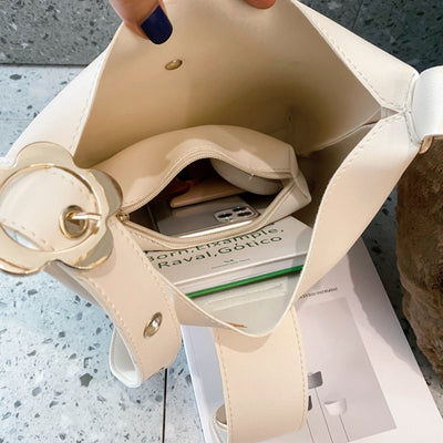 Set de 2 Bolsos de Cuero Genuino para Mujer - Bolso Tipo Bucket y Mensajero - Image 20