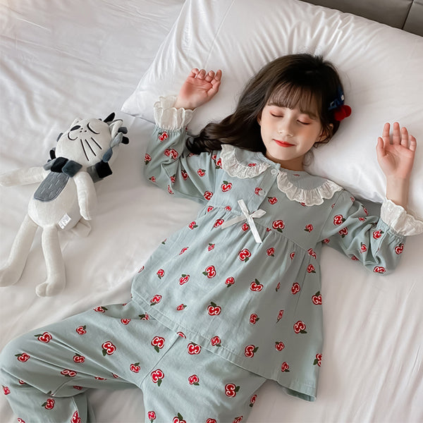 Pijama Infantil de Algodón con Diseño Animado para Niñas