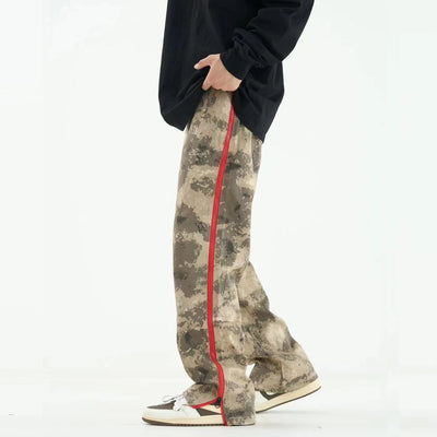 Pantalón de Trabajo Retro Camuflaje Cintura Alta Corte Recto - Image 5