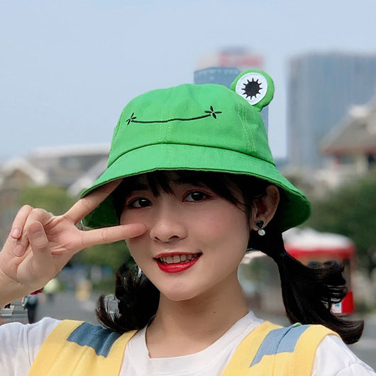 Sombreros de Verano con Patrón de Rana para Niños y Adultos - Image 7
