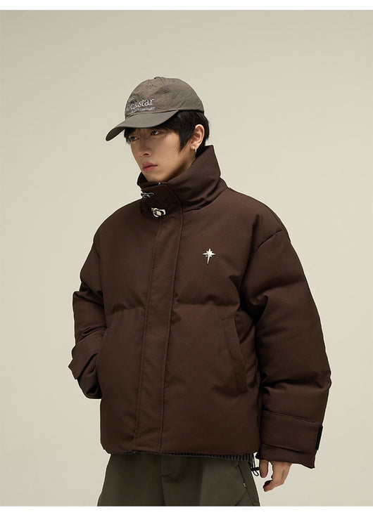 Chaqueta Acolchada de Algodón Estilo Retro Americano para Hombre - Image 15