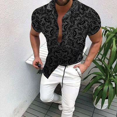 Playera Deportiva Estampada de Secado Rápido para Hombre