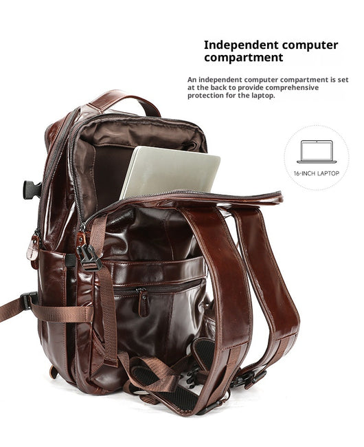 Mochila de Cuero con Gran Capacidad - Image 10