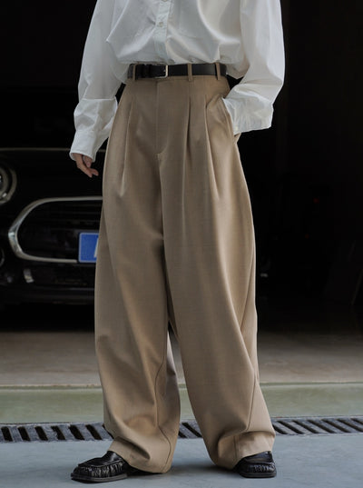 Pantalón Casual Holgado de Cintura Alta con Textura para Mujer - Image 35