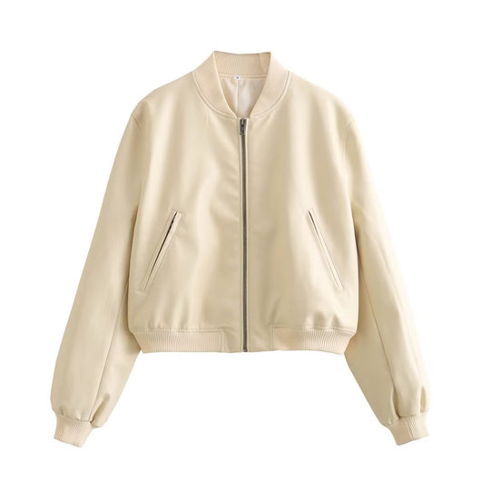 Chaqueta Piloto Motociclista para Mujer con Cuello Mao - Image 8