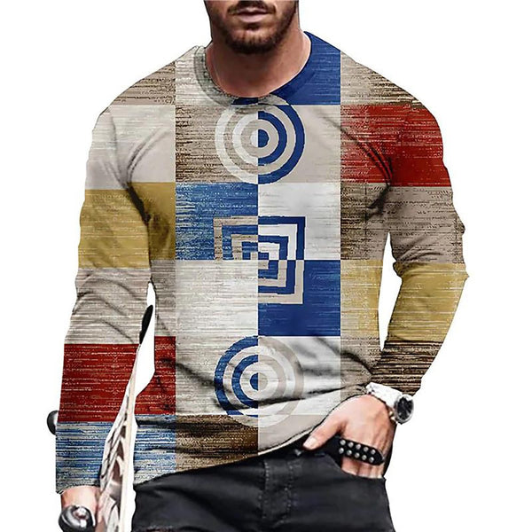 Playera Hombre Estampado 3D Digital Cuello Redondo Moda Contemporánea - Image 7