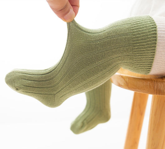 Calcetines Escolares de Doble Aguja hasta la Rodilla - Image 17