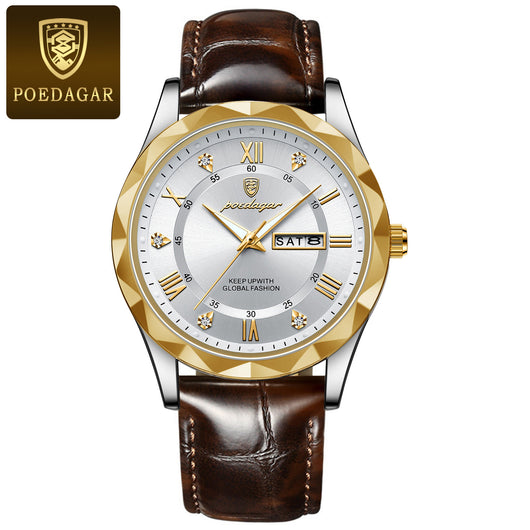 Reloj de Pulsera de Cuarzo Luxury para Hombre con Correa de Cuero - Image 18