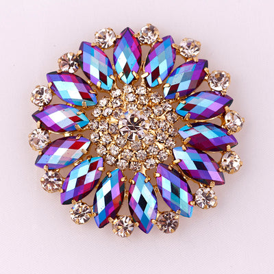 Ornamento Girasol Brillante con Cristales de Colores para Personalizar - Image 9