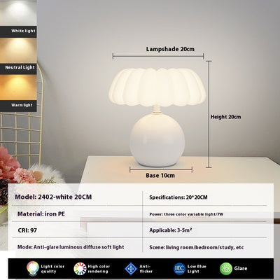 Lámpara Nocturna LED Seta para Dormitorio - Protección Visual Suave - Image 7