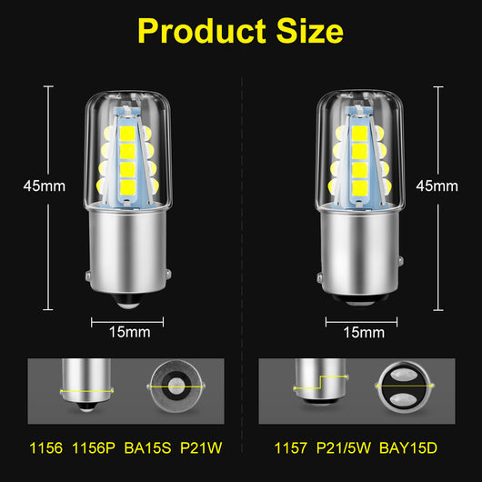 Foco LED 8SMD 1156 1157 para Frenos y Luces Traseras de Camiones - Image 8