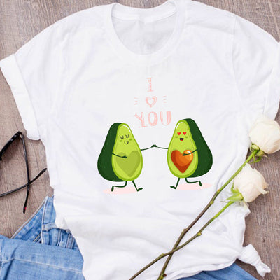 Camiseta Unisex Estampado Aguacate - Diseño Creativo Verano Holgada - Image 42