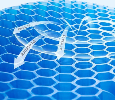 Cojín de Gel de Silicona Panal para Oficina, Auto y Verano - Image 17