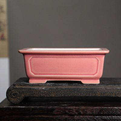 Maceta Rectangular de Cerámica Arena Púrpura - Image 3