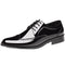 Zapatos de Cuero Charol para Hombre - Brogues Elegantes Brillantes