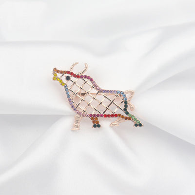Broche Buey Zodiacal Retro Kawaii - Diseño Vintage Adorable - Image 6