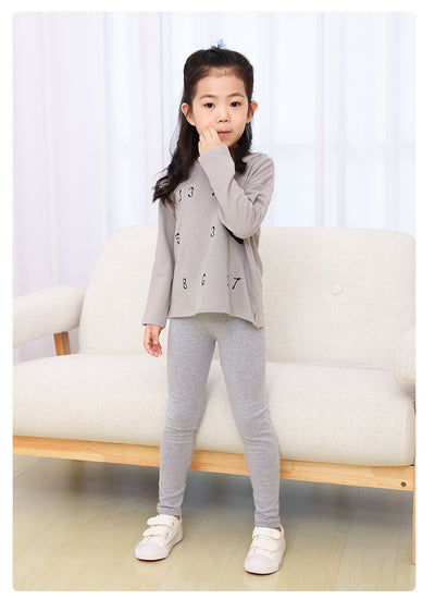 Leggings Gruesos para Niñas Primavera Otoño Color Sólido - Image 19