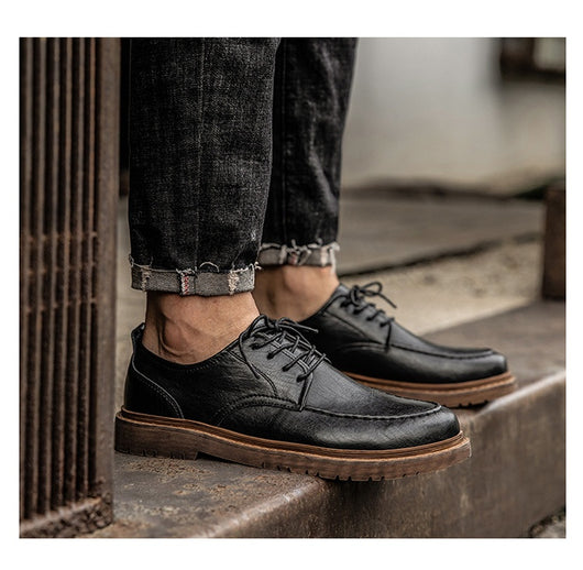 Zapatos de Cuero Casual Estilo Británico - Versátiles y Elegantes - Image 20