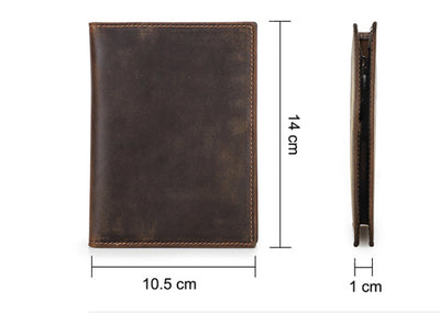 Cartera Antirrobo de Cuero Vintage con Protección RFID - Image 8