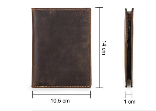 Cartera Antirrobo de Cuero Vintage con Protección RFID - Image 8