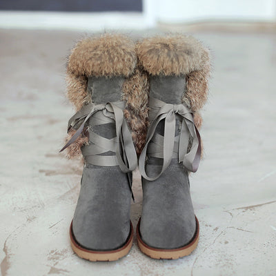 Botines de Tobillo con Piel de Conejo Real - Image 9