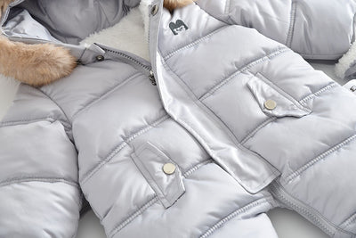 Mameluco Bebé con Capucha y Forro Polar Grueso - Image 32