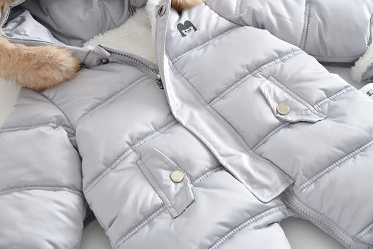 Mameluco Bebé con Capucha y Forro Polar Grueso - Image 32