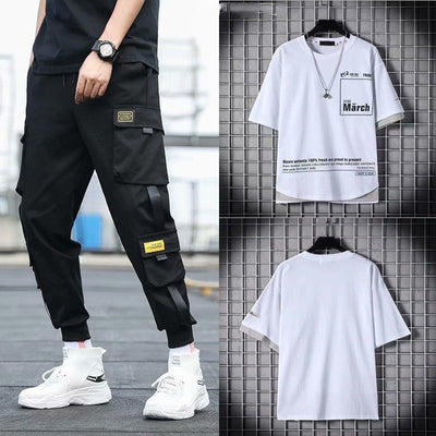 Conjunto Deportivo Hip-hop para Hombre con Capucha - Overol Holgado de Dos Piezas - Image 18