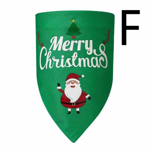 Pañuelo Triangular Navideño para Perros de Doble Capa - Image 2