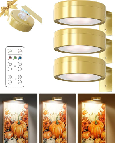 Luz LED Decorativa Dorada con Batería - Image 26