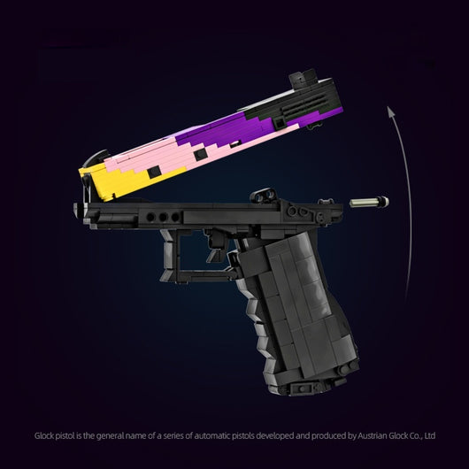 Pistola Táctica G18 Bloques de Construcción Militar MOC - Tecnología Avanzada Serie CSGO - Image 4