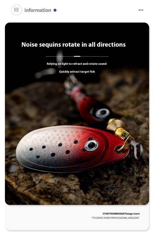 Señuelo Giratorio con Lentejuelas - Pesca de Simulación Manual - Image 19