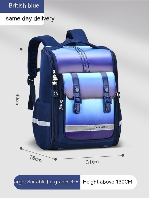 Mochila Escolar Ergonómica de Gran Capacidad con Protección Dorsal para Primaria - Image 3