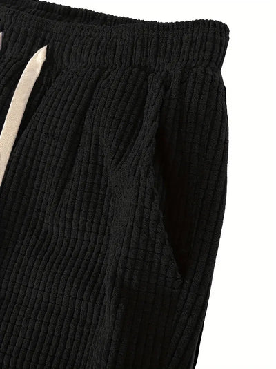Pantalones Casuales Deportivos Tipo Waffle Gruesos para Otoño Invierno - Image 28