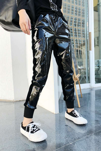 Pantalones de Chándal Terciopelo Brillante con Cintura Elástica - Image 8