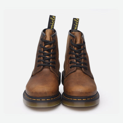 Botas Altas de Cuero Crazy Horse Café para Parejas - Cordones Resistentes para Aventuras - Image 6