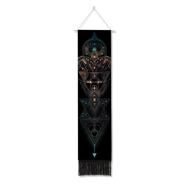 Tapiz Bohemio Chakras con Borlas - Decoración Mística para tu Hogar