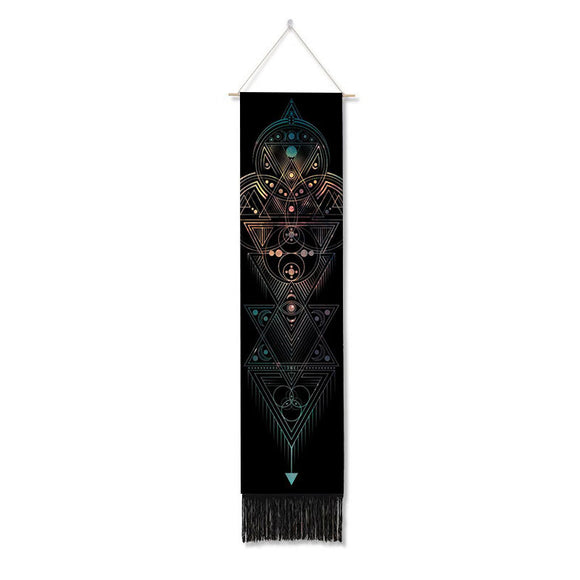 Tapiz Bohemio Chakras con Borlas - Decoración Mística para tu Hogar