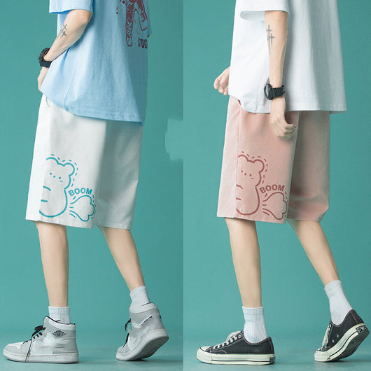Shorts Deportivos Anchos de Pierna Recta para Mujer - Image 7