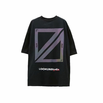 Camiseta Reflectante Láser Multicolor de Manga Corta - Image 18