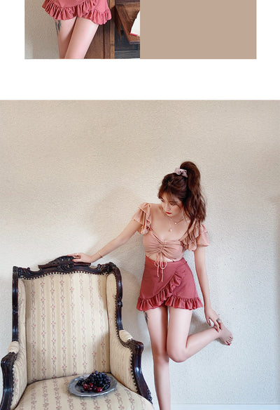 Traje de Baño Enterizo Estilo Falda Ajustado para Mujer - Image 13