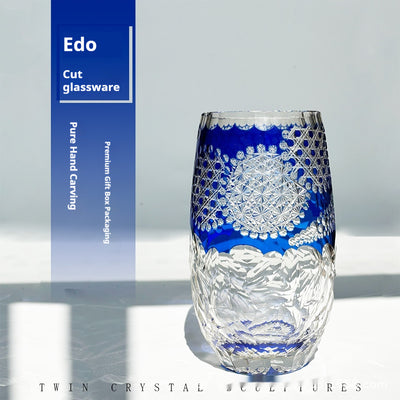 Vaso de Cristal Tallado Estilo Japonés Jianghu Premium - Image 12