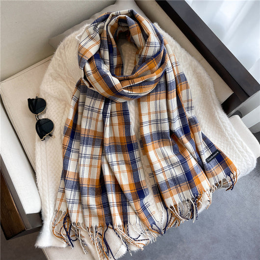 Bufanda Larga de Cachemira Fina para Otoño e Invierno Unisex - Image 12