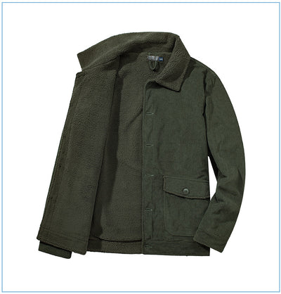Chaqueta de Cachemira Gruesa para Hombre - Corte Holgado y Casual - Image 11